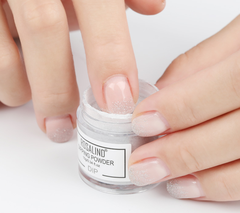 Nail polish powder for natural nails