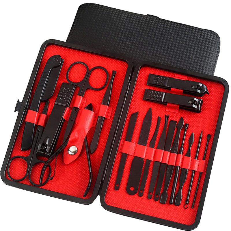 Professional Nail Clippers Set with Ear Spoon, Dead Skin Pliers, and More